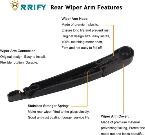 Miniatura 3 de Limpiaparabrisas trasero 68256590AA para Jeep Renegade 2015-2020 Conjunto de limpiaparabrisas trasero