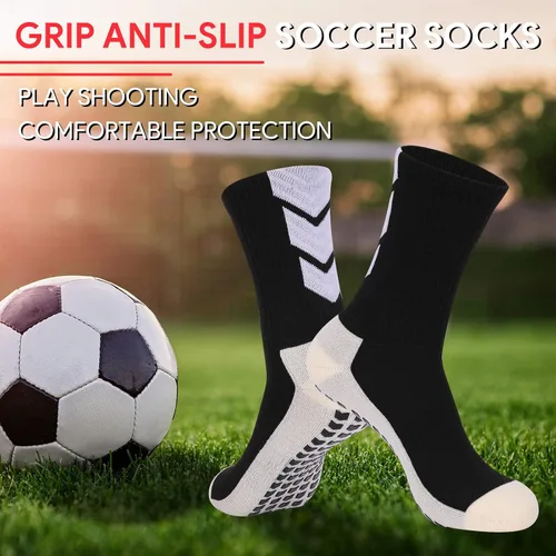 Miniatura 5 de Calcetines de fútbol antideslizantes para jóvenes, calcetines antideslizantes para hombre, 134 pares de calcetines de hospital, calcetines