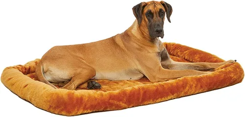 Miniatura 34 de Cama para mascotas MidWest Bolster, ideal para cajas de metal para perros, se puede lavar a máquina y secar, Gris carbón