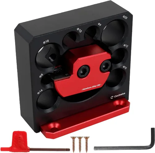 Kit de plantillas para hacer clavijas, métrica ajustable de 0.315 a 0.787 pulgadas, con hoja de carburo, clavija de fresado eléctrico, varillas