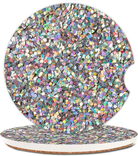 Miniatura 6 de Portavasos absorbentes para automóvil, paquete de 2 posavasos de piedra de cerámica para mujeres y hombres, 2.56 pulgadas