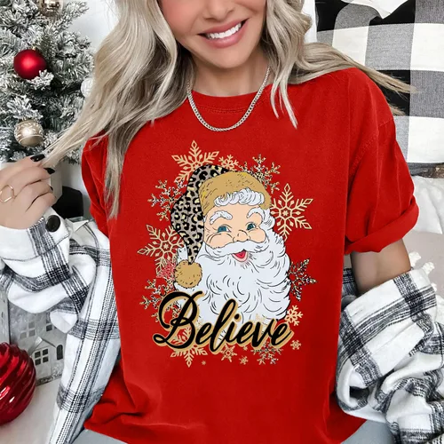 Miniatura 4 de Camiseta de Navidad para mujer, camiseta de manga corta con gráficos de Navidad, camiseta de Navidad