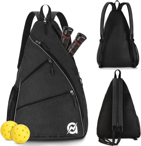 A11N SPORTS Bolsa de Pickleball, Bandolera Reversible con Correa Cruzada/Mochila para Mujeres y Hombres