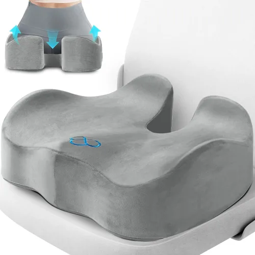 Miniatura 16 de CushyOasis Cojín de Asiento, Cojines de Gel para Silla, Cojines para Silla de Oficina, Parte Inferior Antideslizante y Funda Extraíble Cojín