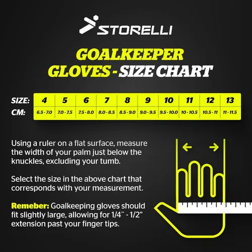 Miniatura 7 de Storelli Silencer Goalkeeper Gloves, with Removable Finger Spines, High-Impact Hand Protection, Soccer Accessories
