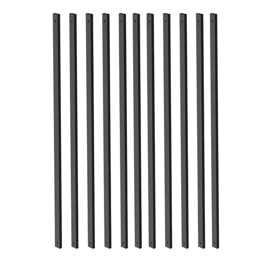 Miniatura 10 de HZIU Paquete de 25 balaustres de cubierta con tapas de extremo y tornillos de 29.5 pulgadas, balaustres rectangulares para escaleras, kit