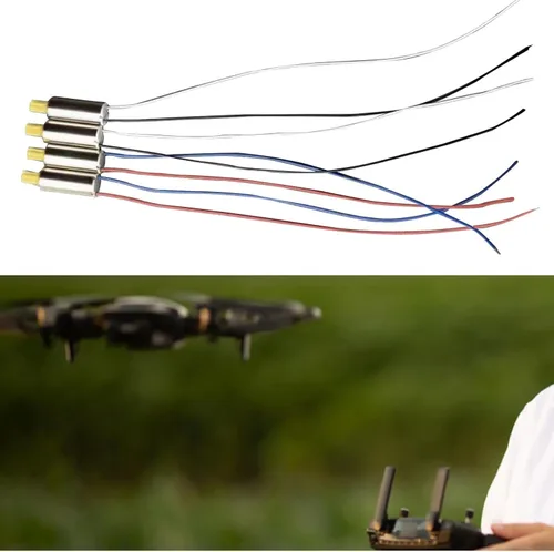 Miniatura 4 de Piezas de reparación del motor de drones RC Modificación positiva Motor negativo CW CCW Motor para E99 Drone, 4 unids