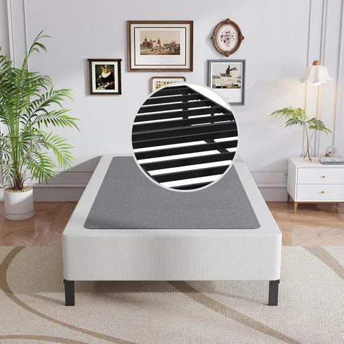 Miniatura 18 de OSASET Base de resortes de perfil bajo tamaño individual - Base de resortes de 7,6 cm (3,0 pulgadas) para cama pesada de tamaño individual, base