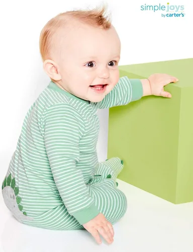 Miniatura 3 de Simple Joys by Carter's Baby Boys' 2-Pack 2-Way Zip Cotton Footed Sleep and Play