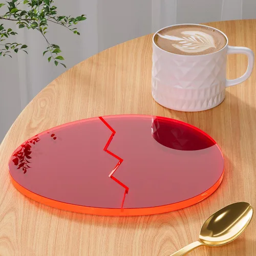 Miniatura 27 de Posavasos Decorativos de Acrílico, Posavasos Irregulares para Bar y Bebidas, Posavasos para Taza de Café con Forma de Nube Transparente, Perfecto