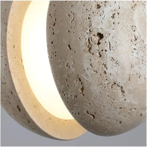 Miniatura 7 de Lámpara colgante de travertino amarillo nórdico pequeño, lámparas colgantes modernas, lámpara de globo simple con pantalla acrílica para cocina