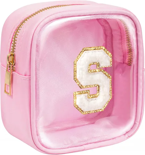 Miniatura 29 de KOTORA Bolsa de Maquillaje Inicial, Bolsa de Viaje de Artículos de Aseo, Bolsa de Maquillaje Transparente, Bolsas de Cosméticos Organizadoras