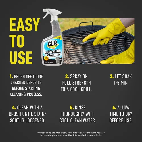 Miniatura 5 de CLR Brands - Limpiador de parrilla y desengrasante en aerosol, botella de 26 onzas, limpiador de barbacoa que elimina alimentos quemados, grasa