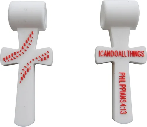 Miniatura 9 de Dijes de silicona para collar de béisbol de tornado, bandera de EE. UU., cruz 4:13, número de jersey Números uniformes