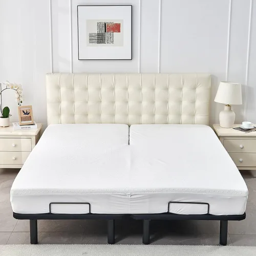 Miniatura 5 de Protector de Colchón de Bambú y Viscosa Kingnex para Cama Individual, Refrigerante, Impermeable, Transpirable, Silencioso, Ajustado, Funda de Colchón