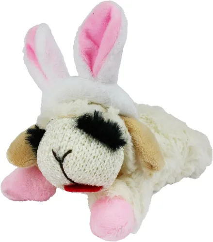 Miniatura 12 de Multipet Lamb Chop Juguete de Peluche para Perros - Juguete Chirriante para Todos los Perros - Peluche Extra Suave - Animal de Peluche