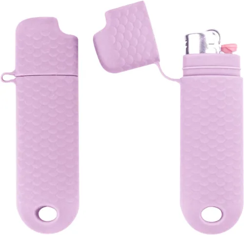 Miniatura 11 de Funda impermeable para encendedor BIC de 2 piezas, funda para encendedores regulares, tipo J6, supervivencia al aire libre, bolsa multiusos para Gris