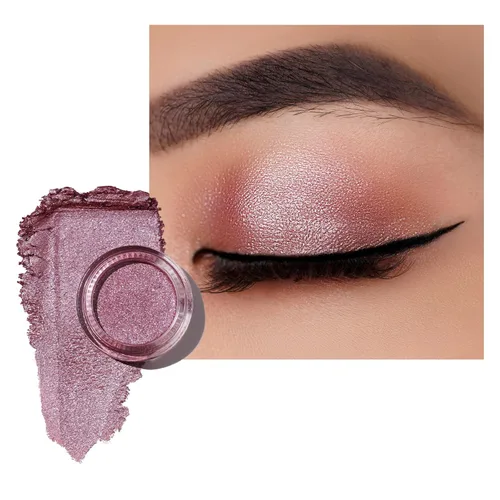 Miniatura 53 de Oulac Sombra de ojos en crema con brillo también para iluminador Sombra de ojos mezclable Resistente al agua y de larga duración con fórmula Pureza