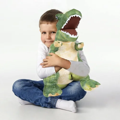 Miniatura 7 de PUNP Peluche de dinosaurio gigante, juguete de peluche T Rex, 22 pulgadas, tiranosaurio de peluche, regalo para niños, verde