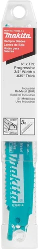 Miniatura 2 de Makita 723083-A-5 6 pulgadas Prog. Cuchilla de Recip inalámbrica, paquete de 5