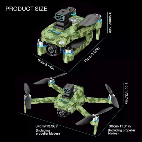 Miniatura 3 de Drone GPS 4K con cámara para adultos, control remoto 5G con pantalla de 5.9 pulgadas, menos de 8.78 oz, evita obstáculos, vuelo de 60 minutos, dron
