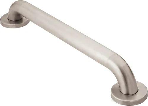Moen Home Care Barra de agarre para baño de 36 pulgadas de acero inoxidable para discapacitados para baño y ducha, textura peinada para agarre,