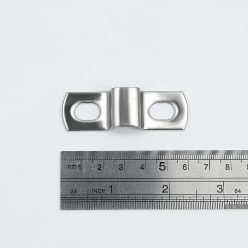 Miniatura 5 de Abrazadera de Correa de Tubo Cuadrado, Correa de Tubo en Forma de U de 0.44 x 0.34 Pulgadas, Acero Inoxidable 304, Soporte de Amarre de Poste