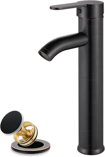 Miniatura 10 de gotonovo Grifo de lavabo Vessel Moderno Grifo de baño alto de una sola manija con un agujero de acero inoxidable para lavabo de baño en RV Mezclador