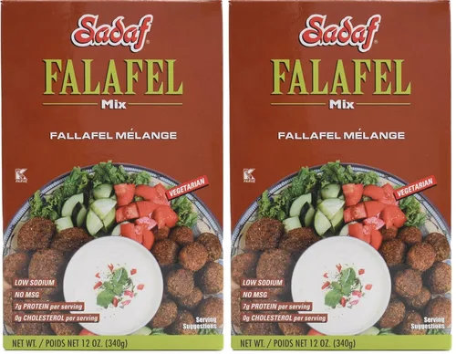 Miniatura 8 de Sadaf Falafel Mix – Mezcla de Falafel Mediterráneo – Plato clásico de Oriente Medio – Falafel vegetariano – Sin MSG – Sin conservantes artificiales