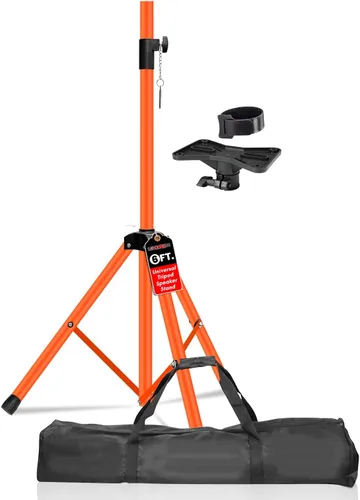 5 Core Soporte de altavoz ajustable de altura telescópica hasta 72 pulgadas, trípode resistente para eventos PA DJ, montaje universal de 1.378 in,