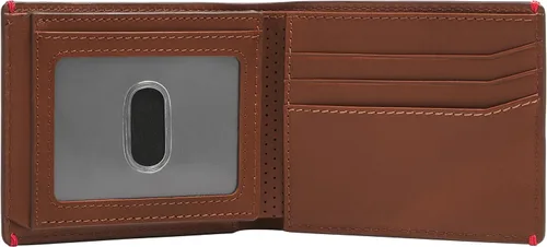 Miniatura 27 de Fossil Billetera plegable de cuero para hombre con ventana de identificación abatible para hombres