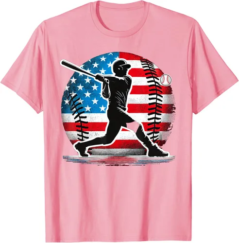 Miniatura 17 de Camiseta de jugador de béisbol estadounidense con bandera de Estados Unidos