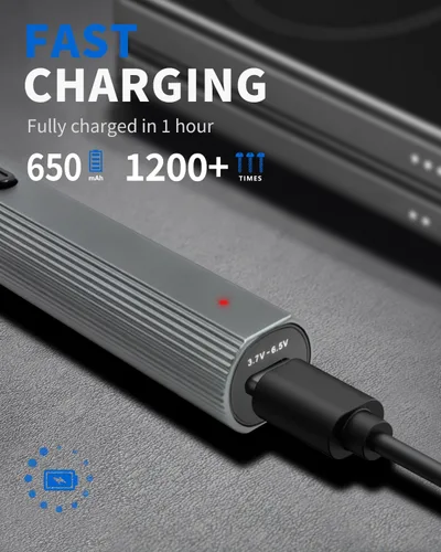 Miniatura 5 de UnaMela Mini juego de destornilladores eléctricos mejorado: destornillador eléctrico pequeño de precisión inalámbrico - 3 ajustes de par, 30 brocas