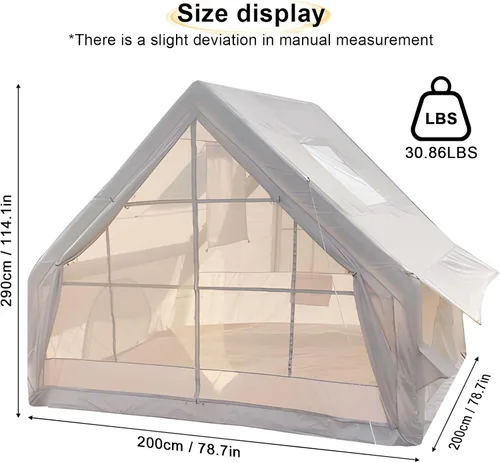 Miniatura 2 de Tiendas de campaña inflables para camping, tienda de campaña inflable grande, tienda de campaña para 1-6 personas, fácil instalación, tienda