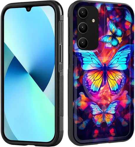 Miniatura 40 de Funda magnética para Galaxy A16 5G, [compatible con MagSafe] [protección contra caídas de grado militar] Funda resistente a prueba de golpes