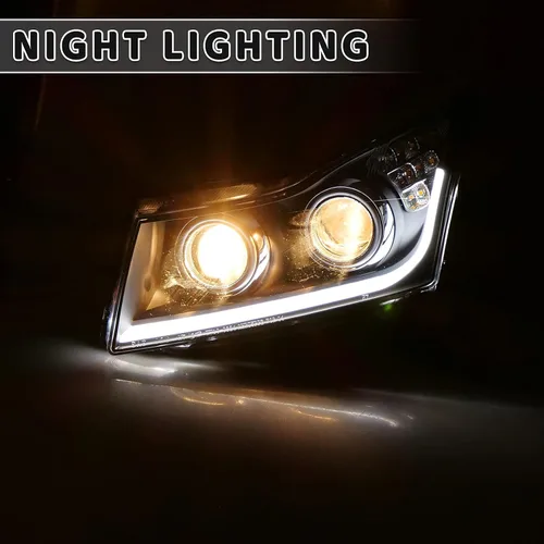 Miniatura 5 de Faros delanteros LED aptos para Chevy Cruze Chevrolet 2011, 2012, 2013, 2014, 2015, 2016, 2016, faros delanteros, 1 par
