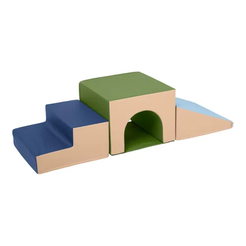 Miniatura 13 de ECR4Kids escalador de juguete individual de espuma con túnel, para enseñanza primaria Surtido