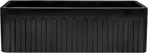 Miniatura 5 de Ruvati RVL2100BK - Fregadero de cocina reversible con delantal frontal de 30 x 20 pulgadas, color negro brillante