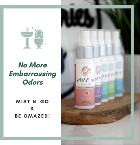 Miniatura 7 de Mist N' Go by OMAZE - Paquete de 3 aerosoles aromáticos para inodoro para excrementos – Spray eliminador de olores de baño antes de sentarse