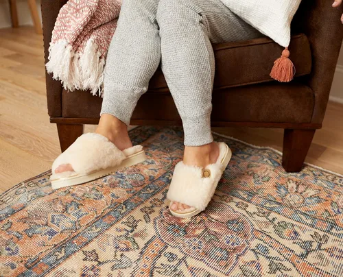 Miniatura 6 de Dearfoams Fireside Cairns - Sandalias fáciles de poner y quitar para mujer