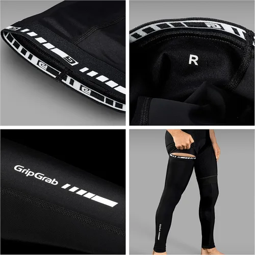 Miniatura 3 de GripGrab Calentadores de piernas de ciclismo para primavera y otoño, antideslizantes, ligeros, delgados, transpirables, para las piernas