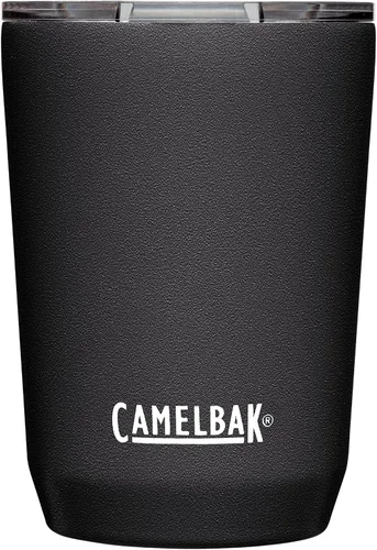 CamelBak Horizon - Vaso térmico de acero inoxidable de 12 onzas, tapa de tres modos, color negro