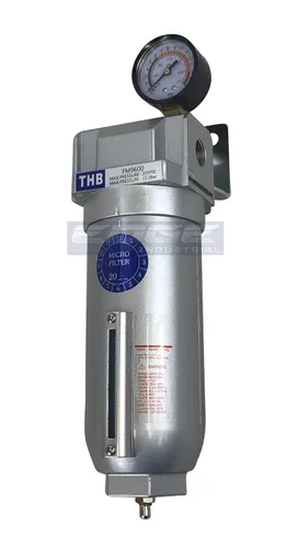 Miniatura 5 de Filtro de coalescencia de grado industrial resistente con elemento de 0.01 u, cuenco de metal de 11 onzas, elimina el 99.98% de humedad, vapor