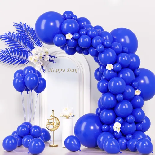 Miniatura 133 de Voircoloria - Globos azul bebé claro, paquete de 66 globos de 12 pulgadas de látex para fiestas para niños y niñas, para cumpleaños, baby shower, 16