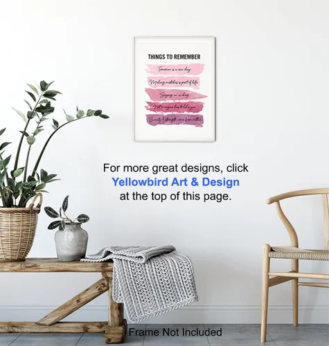 Miniatura 6 de Arte y decoración de pared con citas inspiradoras positivas - GRANDE 11X14 - Regalos de aliento edificantes para mujeres, niñas, adolescentes
