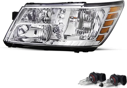 Miniatura 4 de JSBOYAT Conjunto de faros delanteros y luces traseras de repuesto para Dodge Journey 2009-2020, lado del conductor y del pasajero, carcasa negra