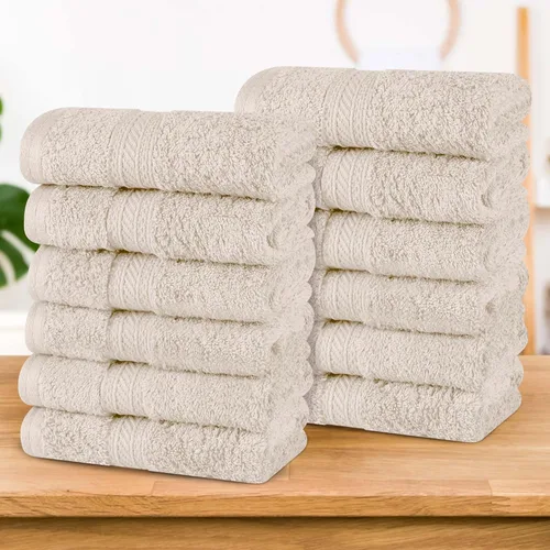 Miniatura 82 de Superior Juego de 2 toallas de baño de fibra larga 100% algodón peinado de 27.64 oz/m², para baño, ducha, cocina, súper suave, afelpado, altamente