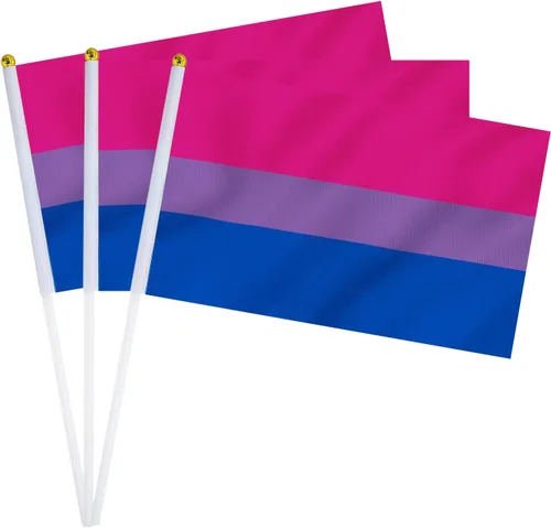 Miniatura 9 de Bandera Lesbiana Pequeña Mini Banderas de Orgullo Lésbico de Mano en Palos para Desfiles Fiestas Festivales Decoraciones Bandera de mano lesbiana