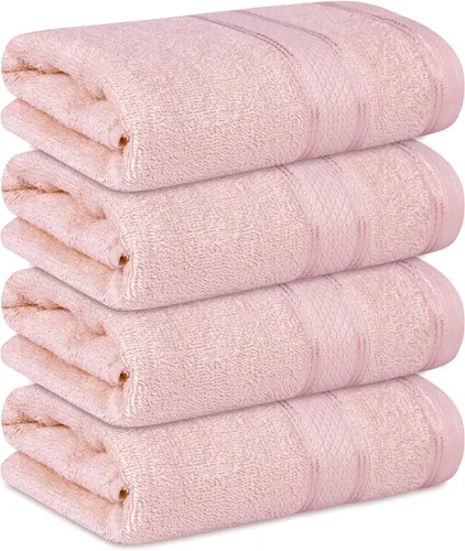 Casa Lino Toallas de mano 100% algodón para baño, toallas de cocina suaves, altamente absorbentes y de secado rápido, juego de toallas de gimnasio,