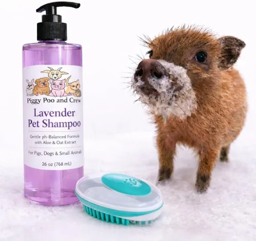Miniatura 6 de Piggy Poo and Crew Champú para mascotas Brightening con aroma a cereza, sin peróxido de lejía ni alcohol, fórmula suave con pH equilibrado